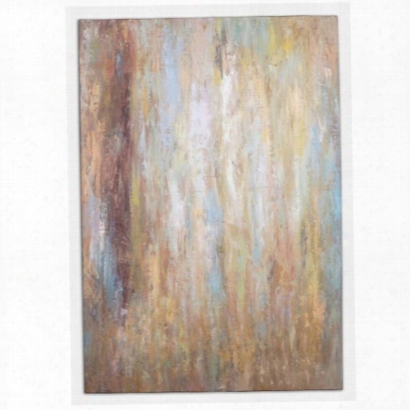 Uttermost Raindrops Frameless Canvas Hand Painted Oil Wall Art