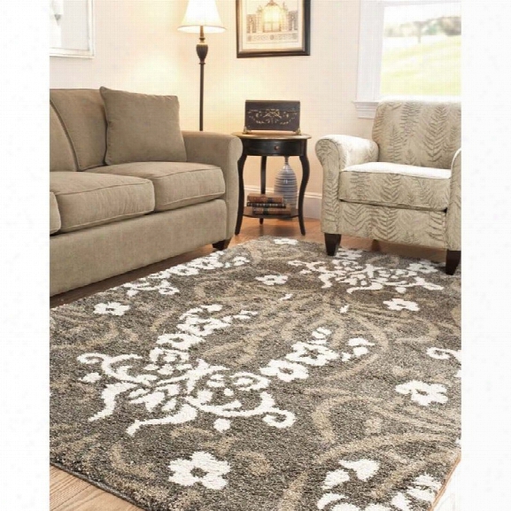 Safavieh Florida Shag Oversized Rug In Smoke / Beige