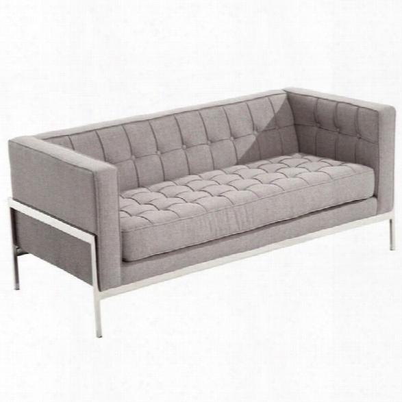 Armen Living Andre Loveseat In Gray