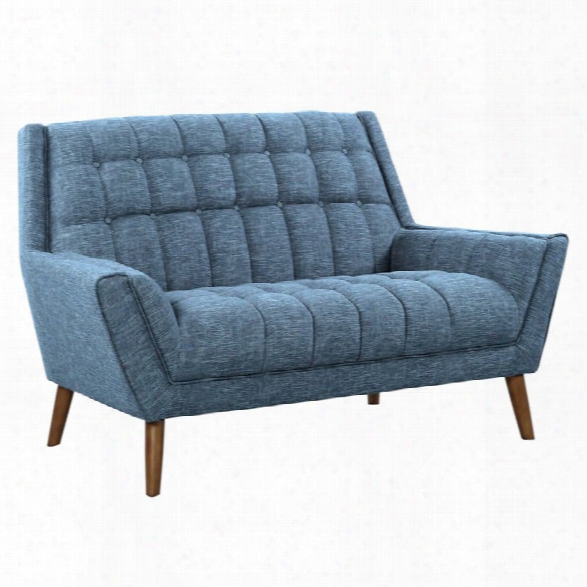 Armen Living Cobra Loveseat In Blue