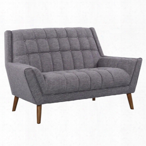 Armen Living Cobra Loveseat In Dark Gray