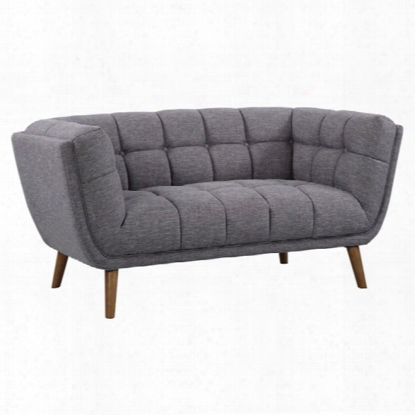 Armen Living Phantom Loveseat In Dark Gray