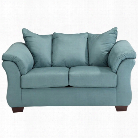 Flash Furniture Microfiber Loveseat In Sky