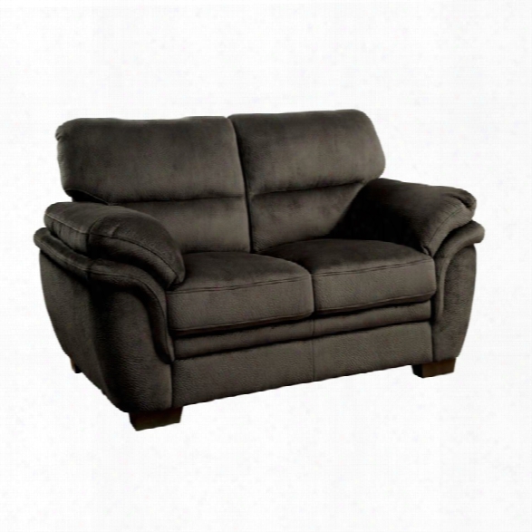 Furniture Of America Ariella Loveseat In Dark Brown