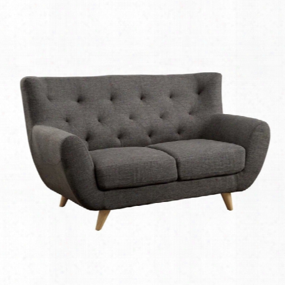 Furniture Of America Eladia Loveseat In Gray