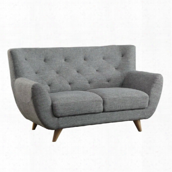 Furniture Of America Eladia Loveseat In Light Gray