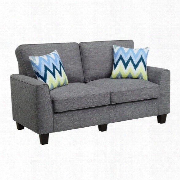 Serta Rta Astoria Collection 61 Loveseat In Winter River Gray