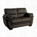 Furniture of America Ariella Loveseat in Dark Brown