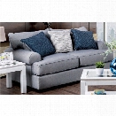 Furniture of America Mirella Transitional Loveseat in Gray