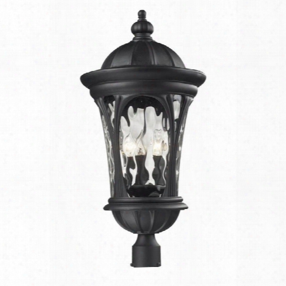 Z-lite Doma Outdoor Post Light In Black