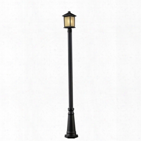 Z-lite Holbrook Outdoor Post Light In Oil Rubbed Bronze