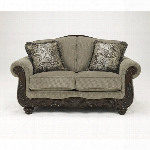 Ashley Martinsburg Chenille Loveseat In Meadow