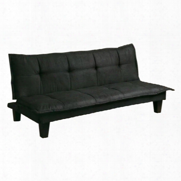 Coaster Padded Convertible Sofa Bed In Black