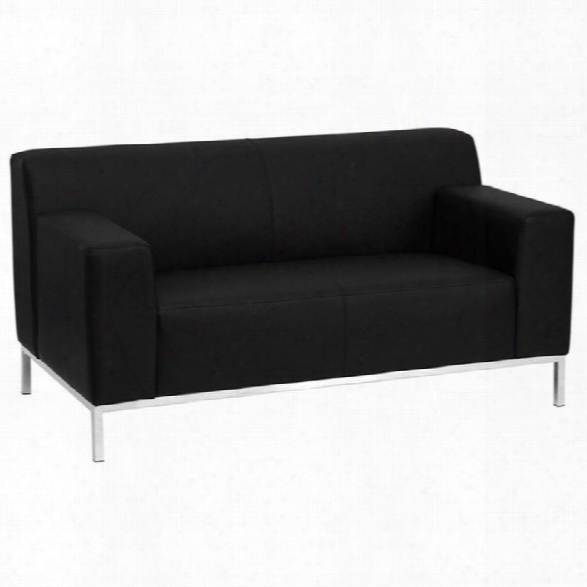 Flash Furnituure Hercules Definity Series Love Seat In Black