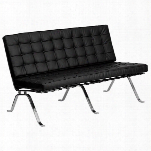 Flash Furniture Hercules Flash Series Love Seat In Black