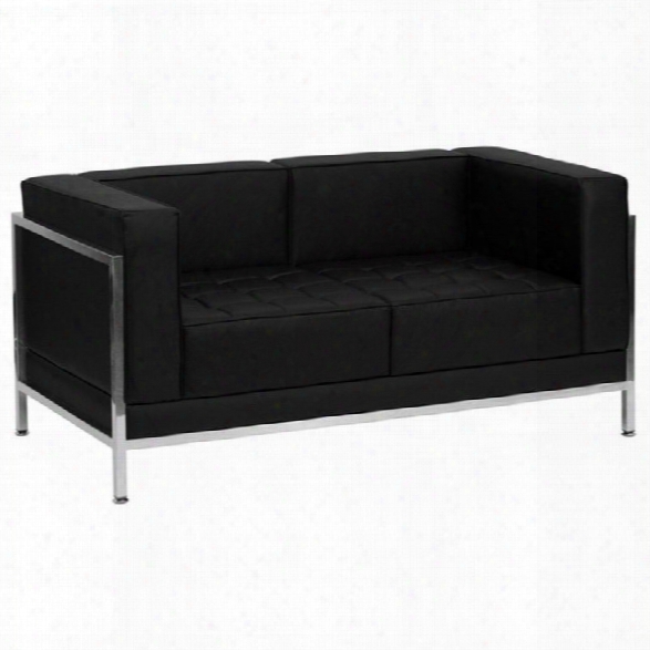 Flash Furniture Hercules Imagination Series Love Seat In Black