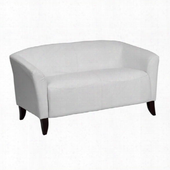 Flash Furniture Hercules Imperial Leather Loveseat In White