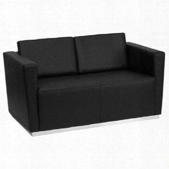 Flash Furniture Hercules Trinity Series Love Seat In Black