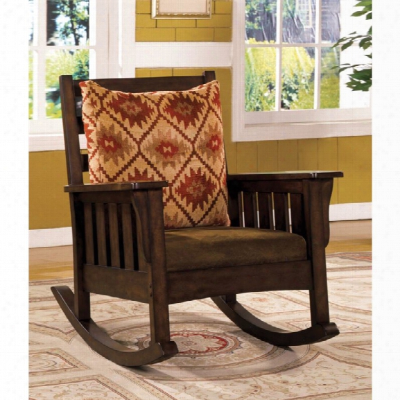 Furniture Of America Edward Rocker In Dark Oak