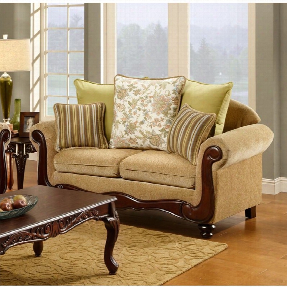 Furniture Of Ameria Marsha Loveseat In Tan