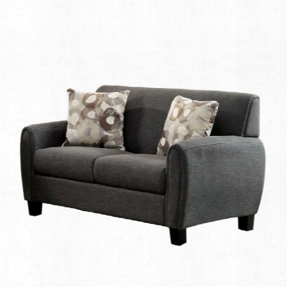 Furniture Of America Sorriana Love Seat In Gray