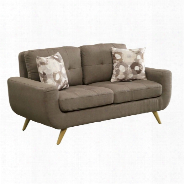 Furniture Of America Tamatha Loveseat In Mocha