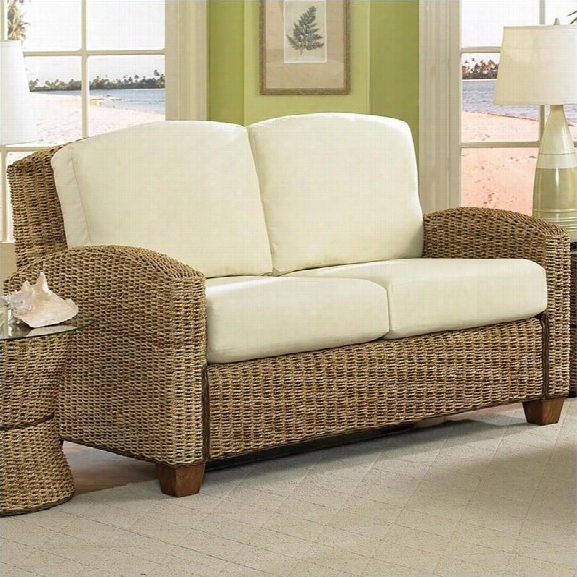 Home Styles Cabana Banana Loveseat In Honey Finish