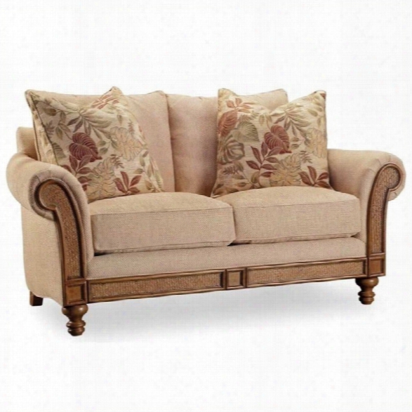 Hooker Furniture Windward Upholstered Loveseat In Dark Honey