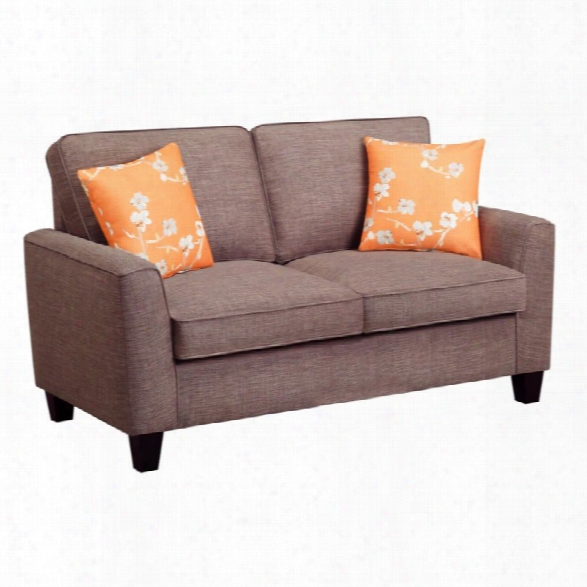 Serta At Home Astoria 61 Deep Seating Loveseat In Tan