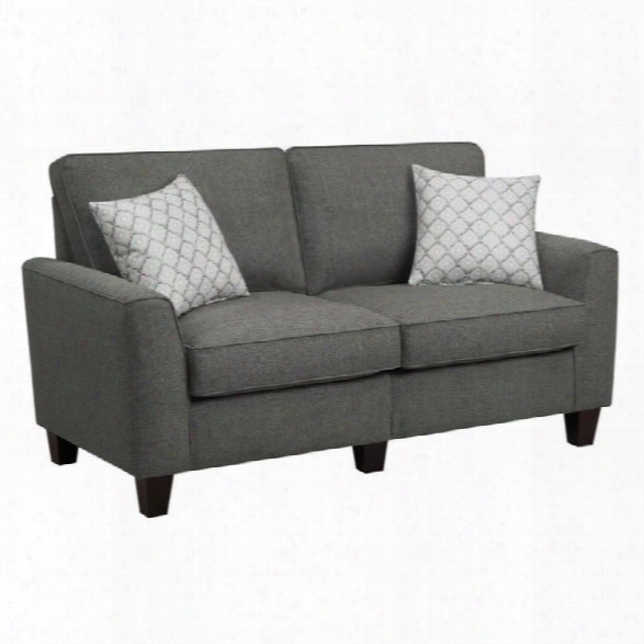 Serta Rta Astoria Collection 61 Loveseat In Steel Bridge Gray