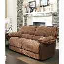 Furniture of America Bernard Chenille Reclining Loveseat in Brown