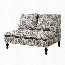 Furniture of America Maggie Fabric Upholstered Loveseat in Floral