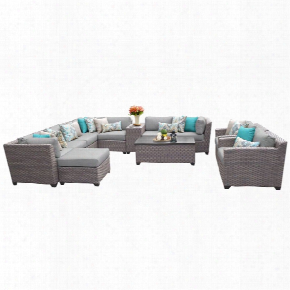 Tkc Florence 12 Piece Patio Wicker Sofa Set