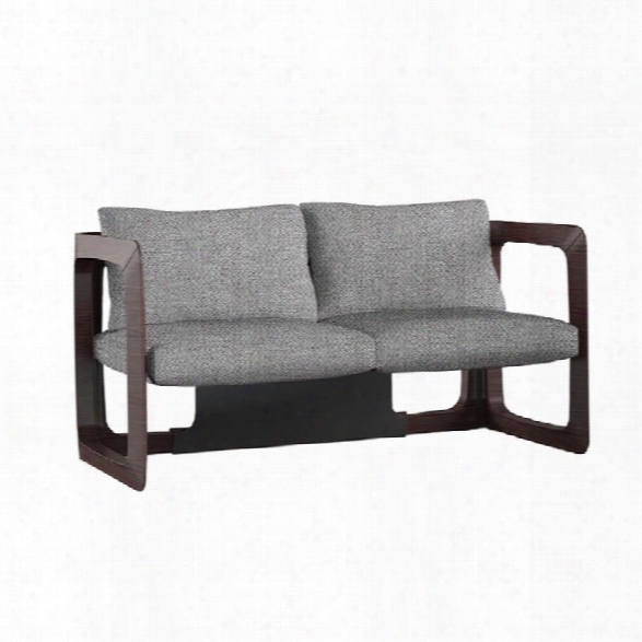 Vifah K Contemporary Loveseat In  Gray