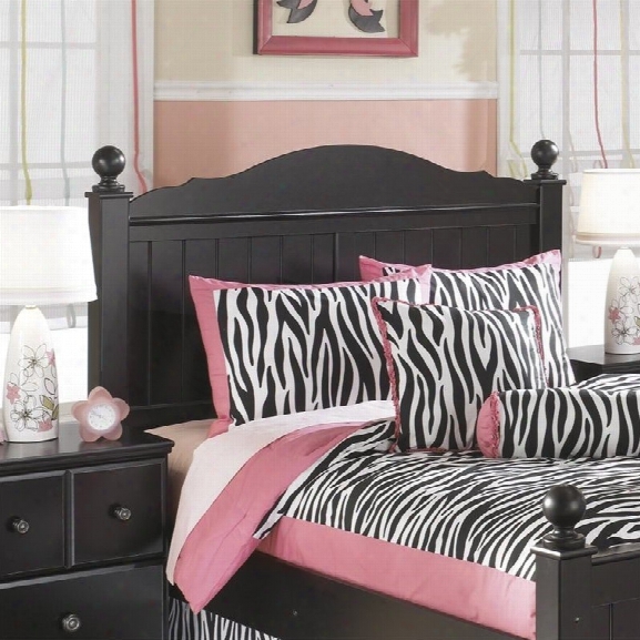 Ashley Jaidyn Wood Full Poster Panel Headboard In Black