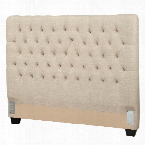 Coaster California King Upholstered Headboard In Oatmeal