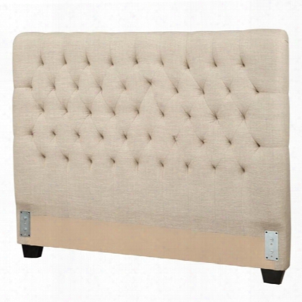 Coaster Queen Upholstered Headboard In Oatmeal