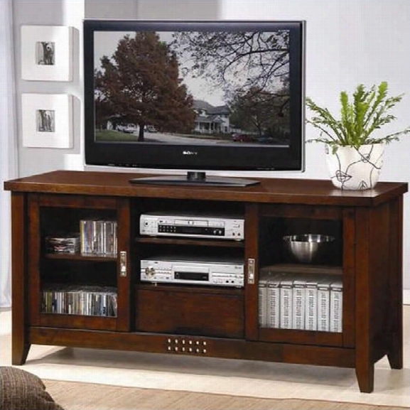 Coaster Tv Stands Transitional Media Cosole With Doors And Shelves