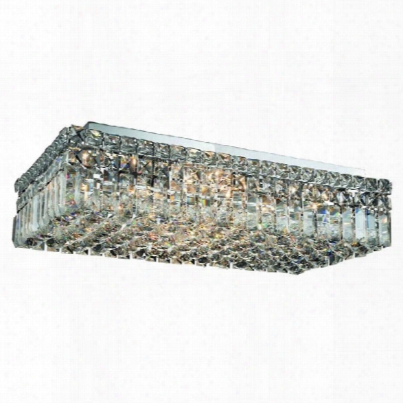 Elegant Lighting Maxime 12 6 Light Spectra Crystal Flush Mount