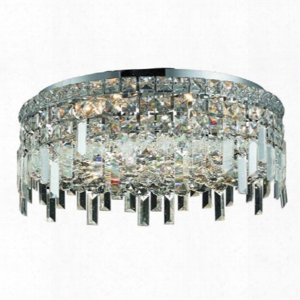 Elegant Lighting Maxime 20 6 Light Elements Crystal Flush Mount