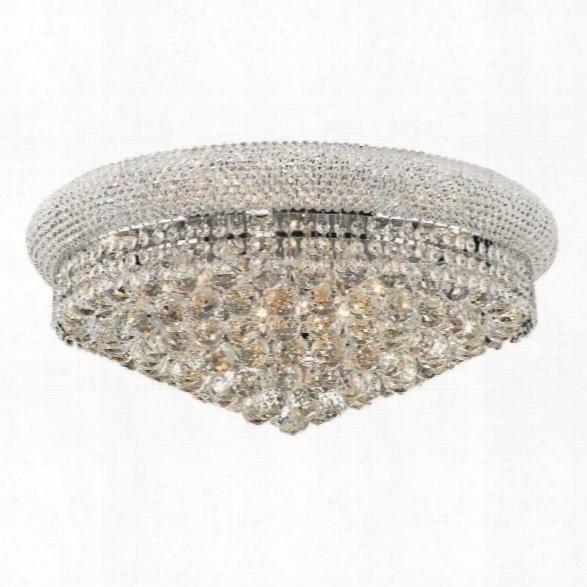 Elegant Lighting Primo 24 12 Light Elements Crystal Flush Mount