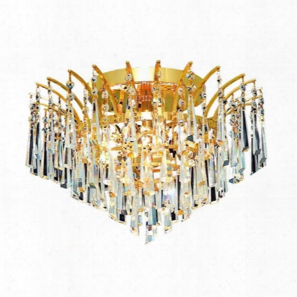 Elegant Lighting Victoria 16 6 Light Royal Crystal Flush Mount