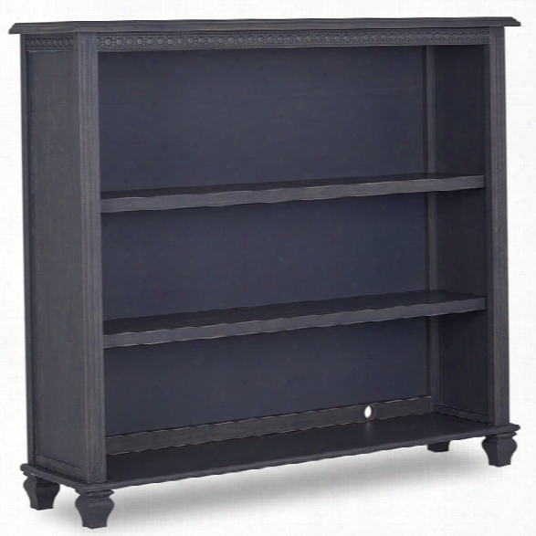 Evolur Madison Hutch Bookcase In Weatered Grey