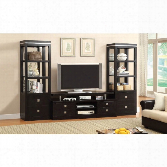 Furniture Of America Mixon 66 Tv Stand In Black