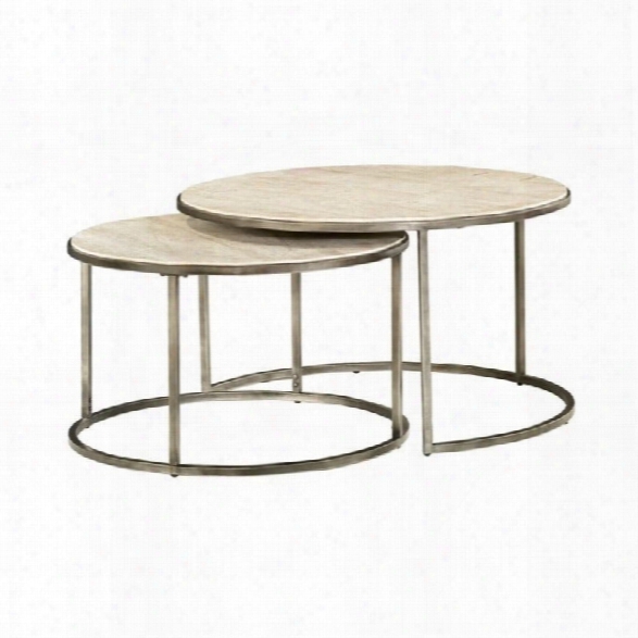 Hammary Modern Basics Nesting Cocktail Table In Textured Bronze