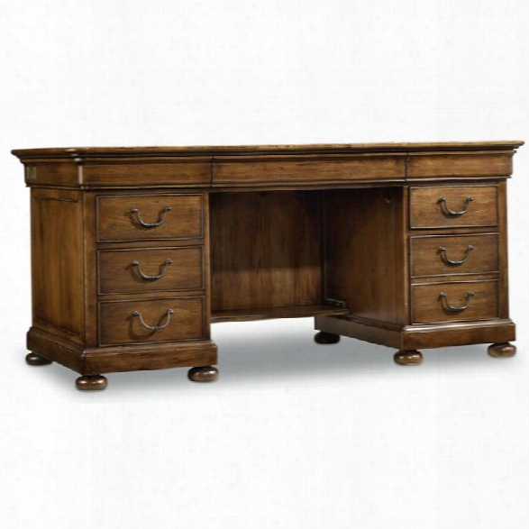 Hooker Furniture Archivist Executive Desk In Toffee