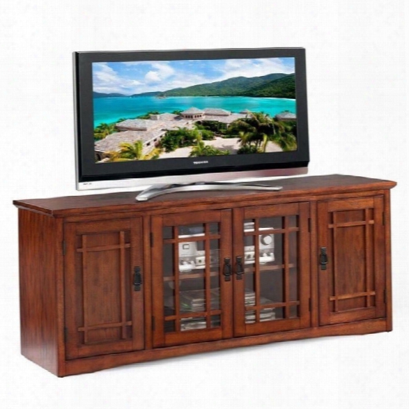 Leick Furniture Mission 60 Tv Stand In Medium Oak