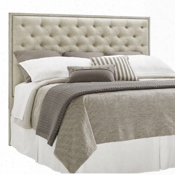 Lexington Oyster Bay Sag Harbor Tufted Queen Headboard In Silverlake