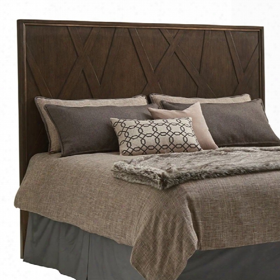 Lexington Zavala Radian California King Panel Headboard In Mocha Brown