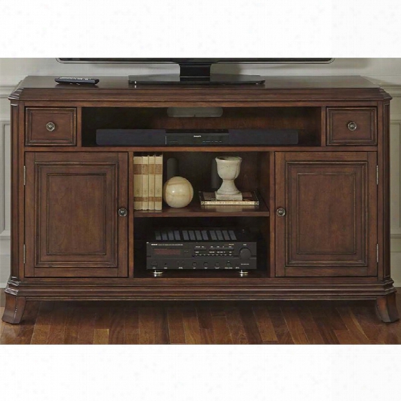 Liberty Furniture Brighton Park Tv Stand In Dark Honey